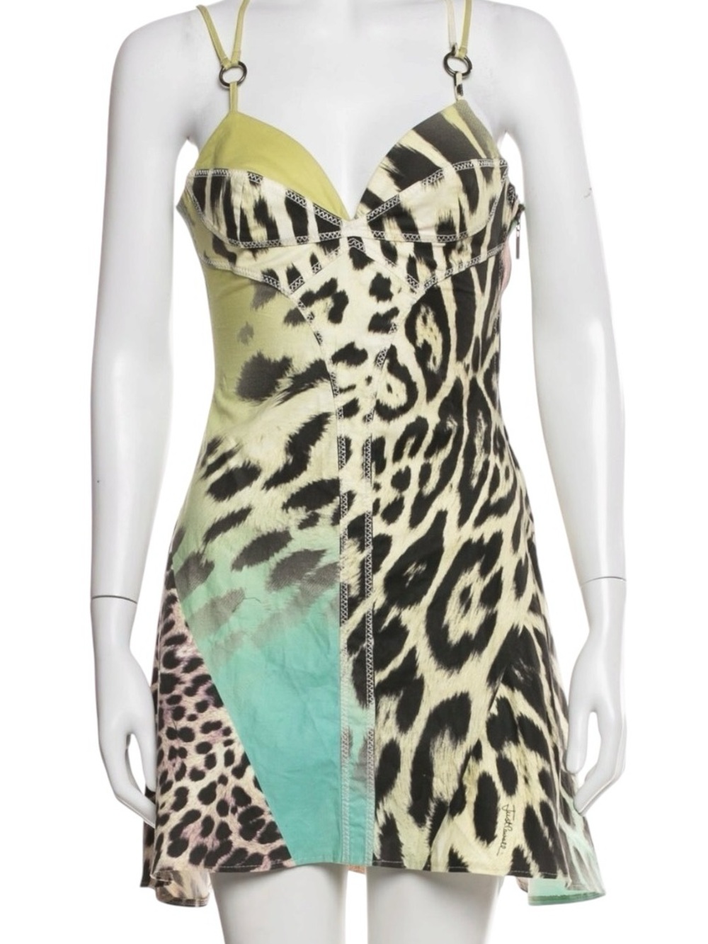 Just Cavalli Y2K Animal Print Mini Dress – XS/ US 2